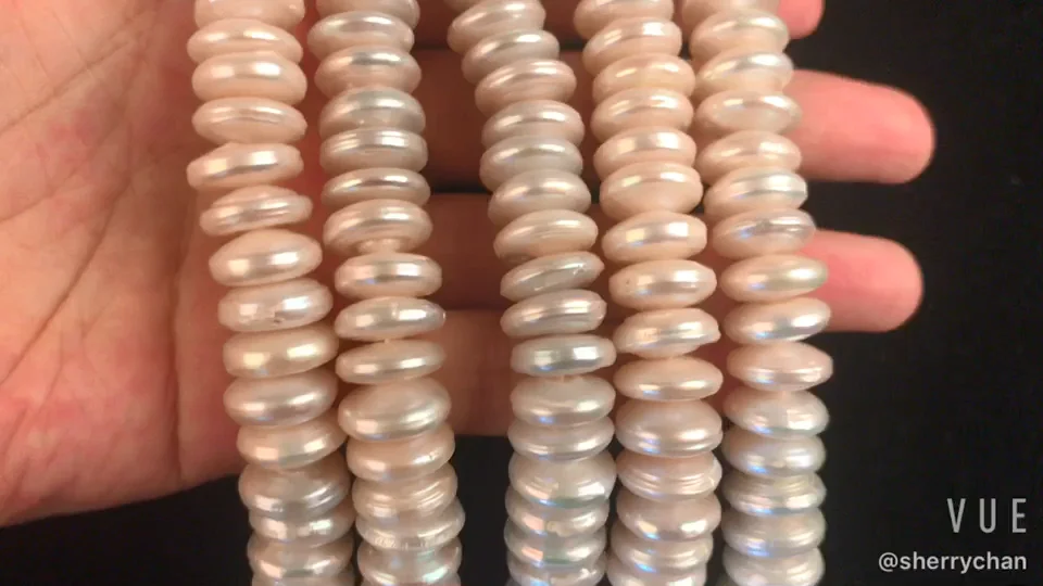 Natural white 12-13mm coin Rondelle loose freshwater pearl DIY beads strand Jewelry Making 16"
Natural white 12-13mm coin Rondelle loose freshwater pearl DIY beads strand Jewelry Making 16"