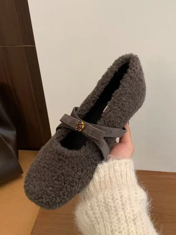 Mary Jane oes with Knot Inner Heightening Women's Single oes Winter Fce Lined Warm Cotton oes Soft Surface
Mary Jane oes with Knot Inner Heightening Women's Single oes Winter Fce Lined Warm Cotton oes Soft Surface