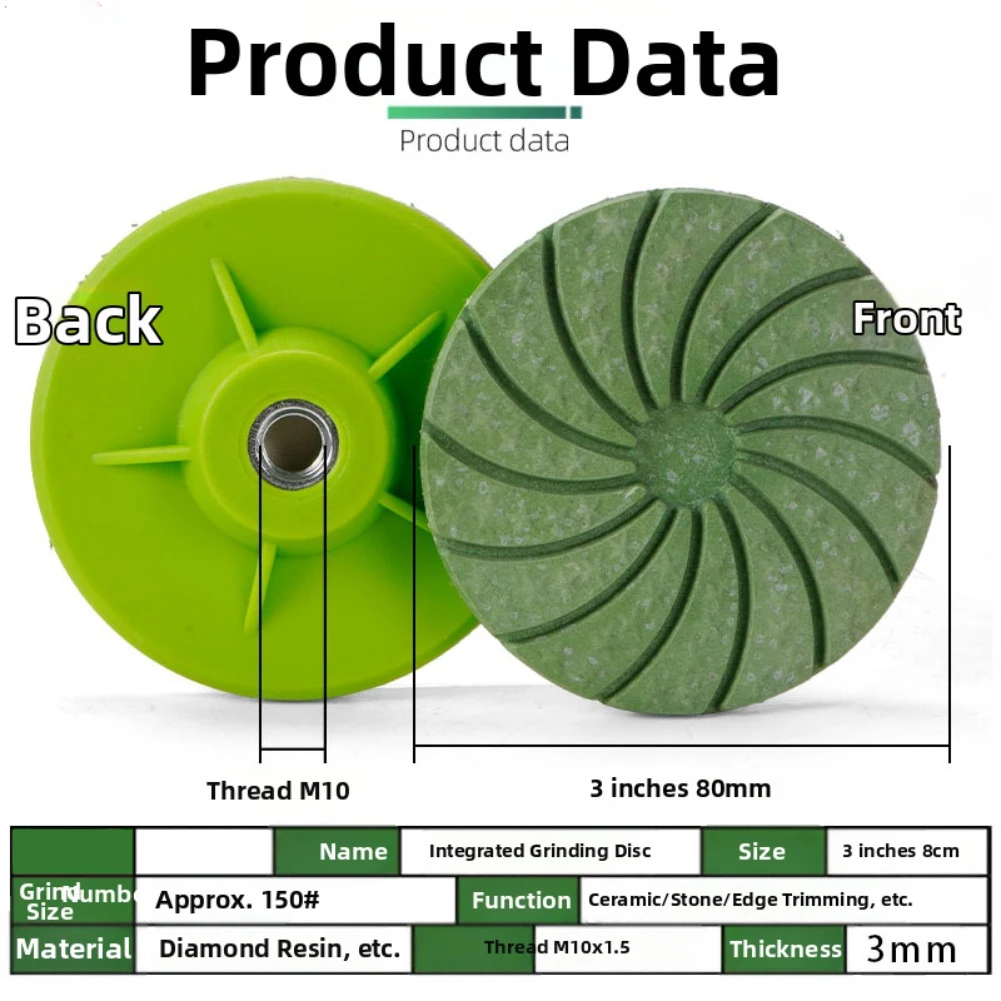 Stone Polishing Disc Green as Pictured Edge Polishing Disc Secure Attachment Reinforced Design Fan-shaped Grinding Block
Stone Polishing Disc Green as Pictured Edge Polishing Disc Secure Attachment Reinforced Design Fan-shaped Grinding Block