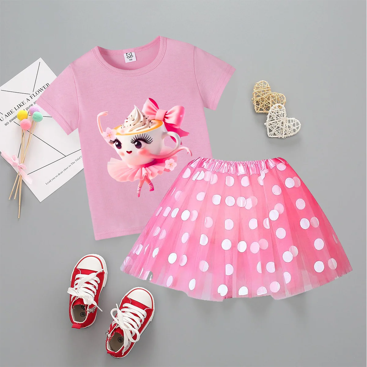Ballerina Cappuccina T-shirt Skirt Suit Italian Brainrot Girls Pink Tee Skirts 2pcs Summer Clothes New Kids Set Child Clothing
Ballerina Cappuccina T-shirt Skirt Suit Italian Brainrot Girls Pink Tee Skirts 2pcs Summer Clothes New Kids Set Child Clothing