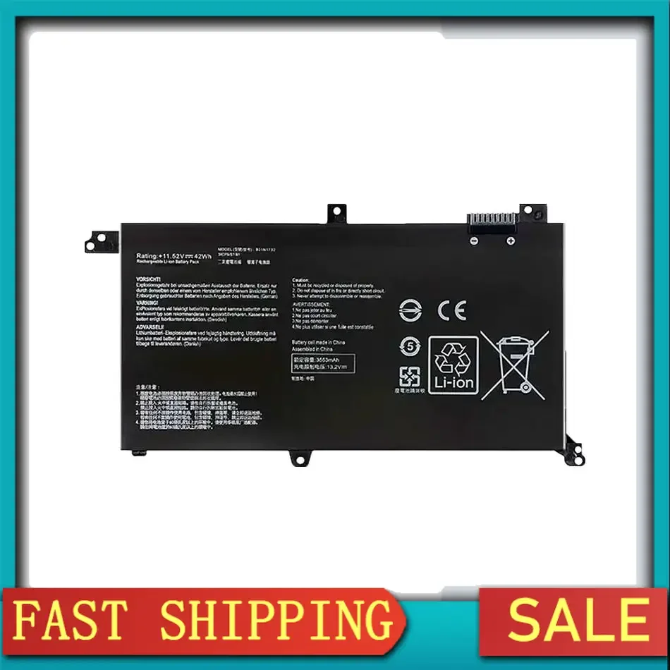 Аккумулятор для ноутбука B31N1732 3653 мАч для ноутбука Asus Vivobook S2 S4300U S4300F S14 S430 X430UA X430UF Mars15 Mars 15 VX60G
Аккумулятор для ноутбука B31N1732 3653 мАч для ноутбука Asus Vivobook S2 S4300U S4300F S14 S430 X430UA X430UF Mars15 Mars 15 VX60G