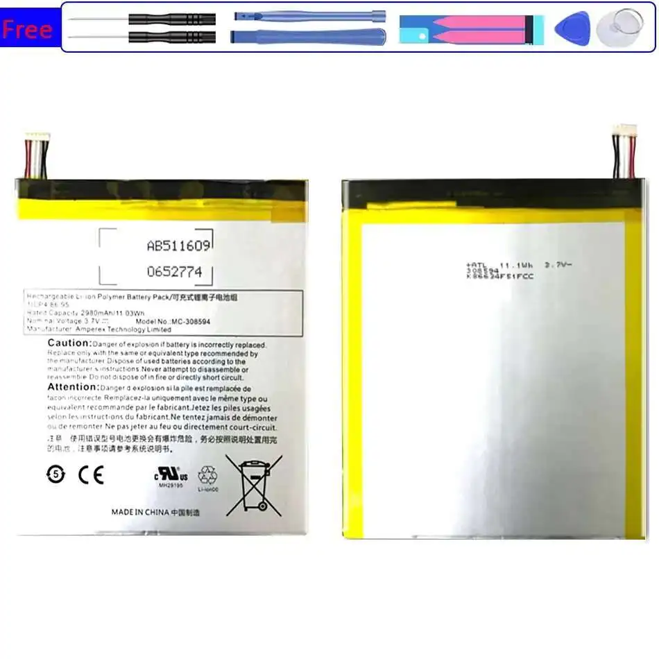 Reliable Power Tablet Battery MC-308594 For Amazon Kindle Fire 7 5Th Gen SV98LN Long Lasting
Reliable Power Tablet Battery MC-308594 For Amazon Kindle Fire 7 5Th Gen SV98LN Long Lasting