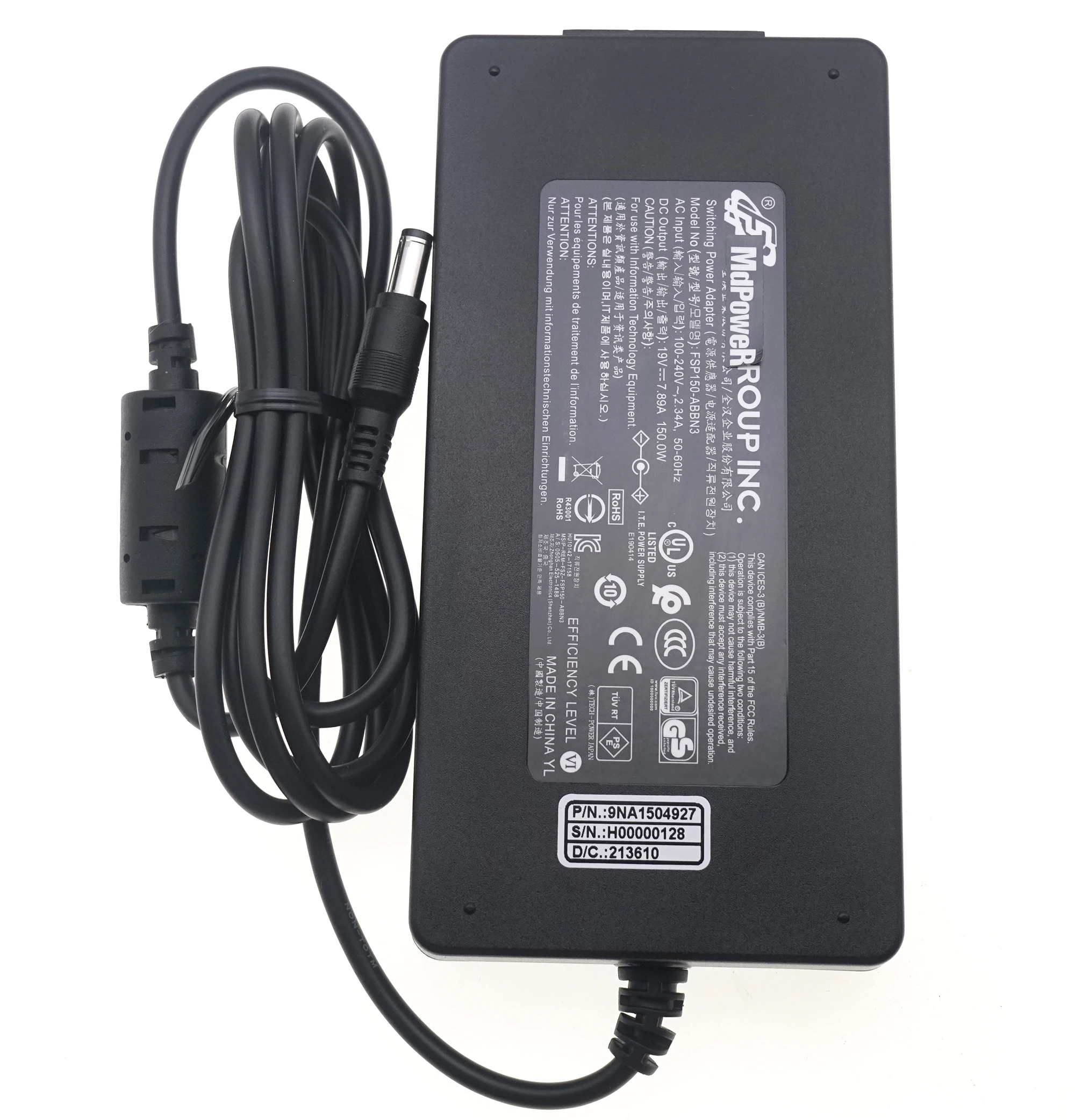 FSP FSP150-ABBN3 19V 7.89A 5.5mm 150W AC Adapter Charger FSP150-ABAN1 For CYBERPOWER NFSV1511 TRACER II-MK Power Supply
FSP FSP150-ABBN3 19V 7.89A 5.5mm 150W AC Adapter Charger FSP150-ABAN1 For CYBERPOWER NFSV1511 TRACER II-MK Power Supply