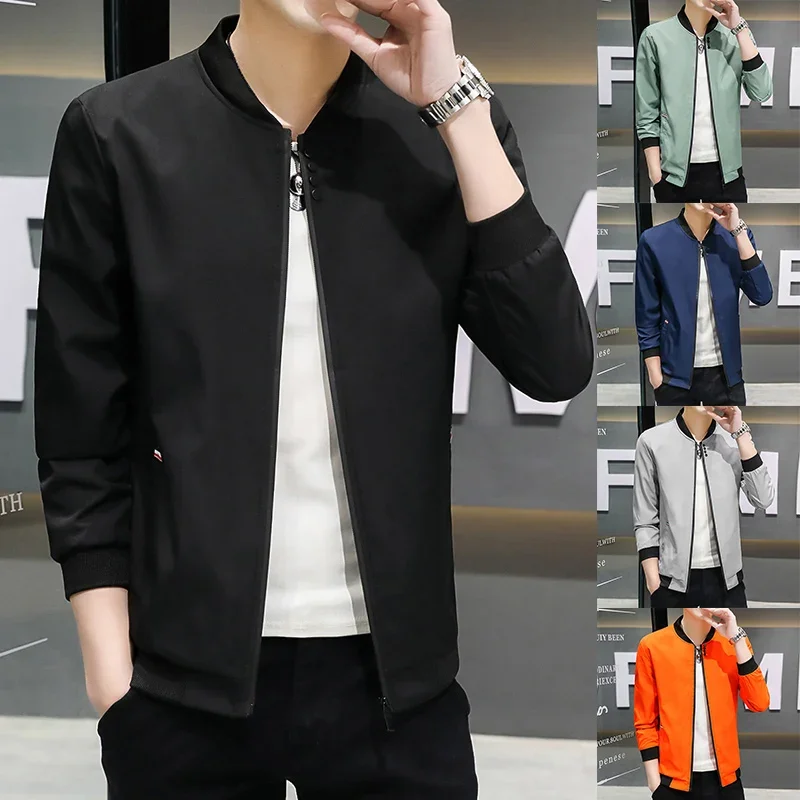 2024 Spring and Autumn New Men's Jacket Coat Simple Solid Baseball Neck Zipper Windbreaker Coat Cycling Coat
2024 Spring and Autumn New Men's Jacket Coat Simple Solid Baseball Neck Zipper Windbreaker Coat Cycling Coat
