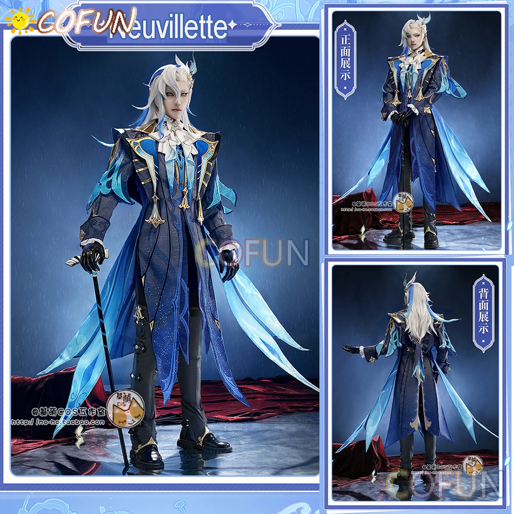 COFUN Game Genshin Impact Neuvillette Cosplay Costume Halloween Outfits Men Game Clothing Full Set
COFUN Game Genshin Impact Neuvillette Cosplay Costume Halloween Outfits Men Game Clothing Full Set