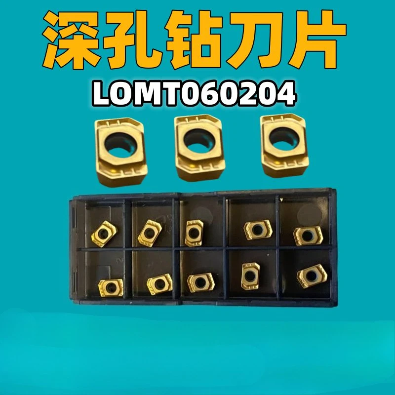 10Pcs Deep Hole Gun Drill Blade LOMT060204, Deep Hole Gun Drilling Tool Carbide Inserts for 11-12 CNC Drill Bit
10Pcs Deep Hole Gun Drill Blade LOMT060204, Deep Hole Gun Drilling Tool Carbide Inserts for 11-12 CNC Drill Bit