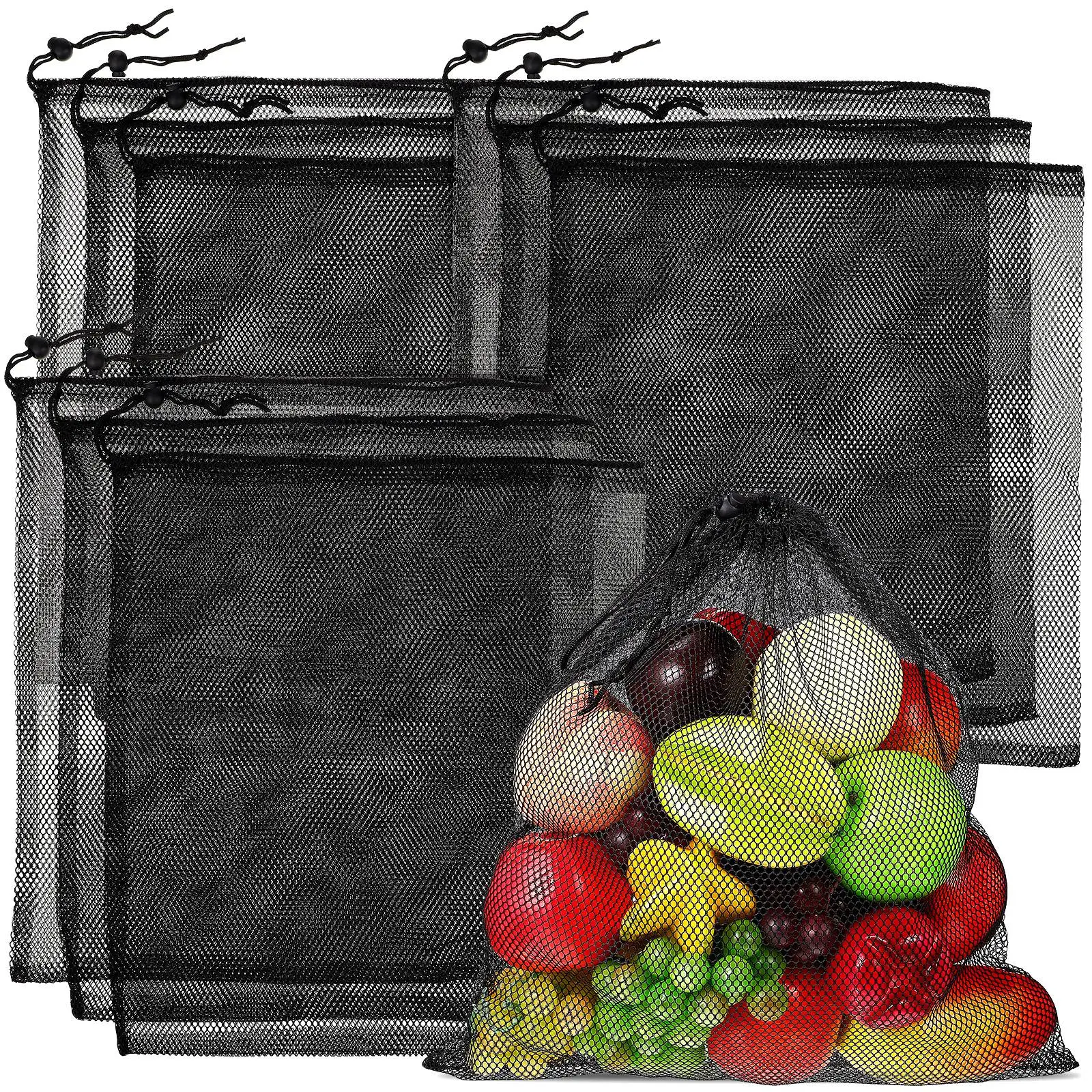 10 Pcs Black Mesh Bag Drawstring Polyester Net Bags for Sports Travel Mesh Bags For Travel Laundry Vegetable Storage Fitness
10 Pcs Black Mesh Bag Drawstring Polyester Net Bags for Sports Travel Mesh Bags For Travel Laundry Vegetable Storage Fitness