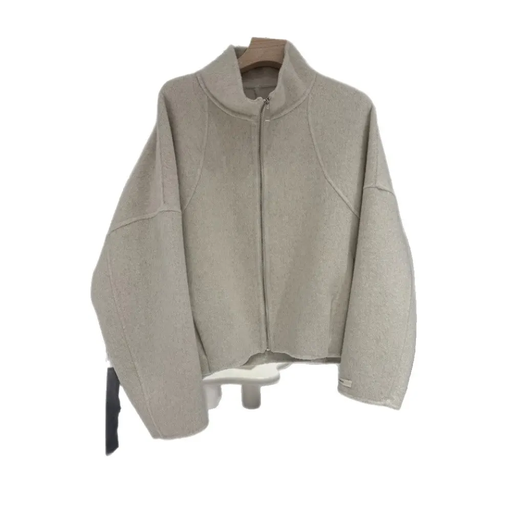 Women's Loose Long Sleeve Stand Collar Woolen Coat Cardigan Jacket Autumn New Arrival Wholesale
Women's Loose Long Sleeve Stand Collar Woolen Coat Cardigan Jacket Autumn New Arrival Wholesale