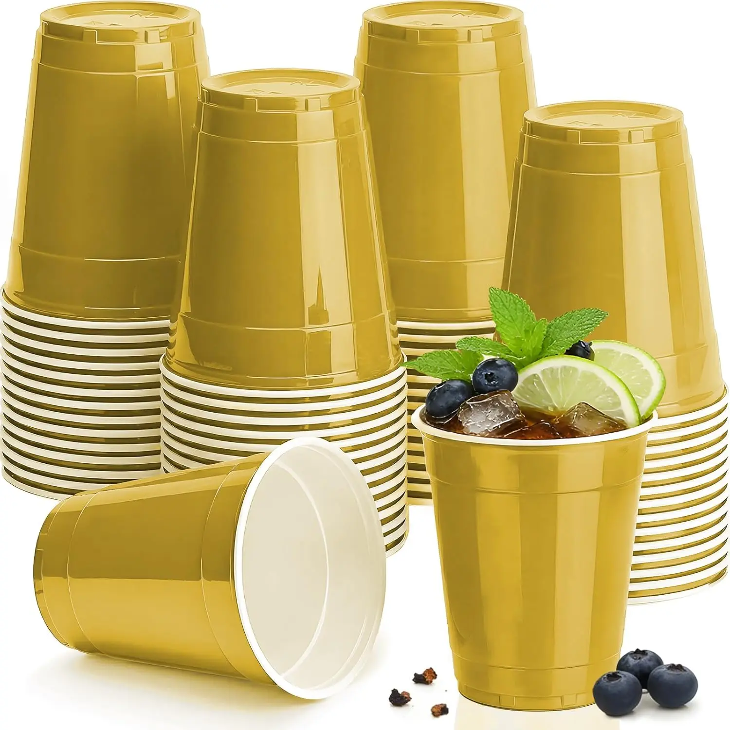 12 Oz Gold Plastic Cups Disposable, 100 Count Party Cups for Wedding Birthday Picnic Graduation
12 Oz Gold Plastic Cups Disposable, 100 Count Party Cups for Wedding Birthday Picnic Graduation