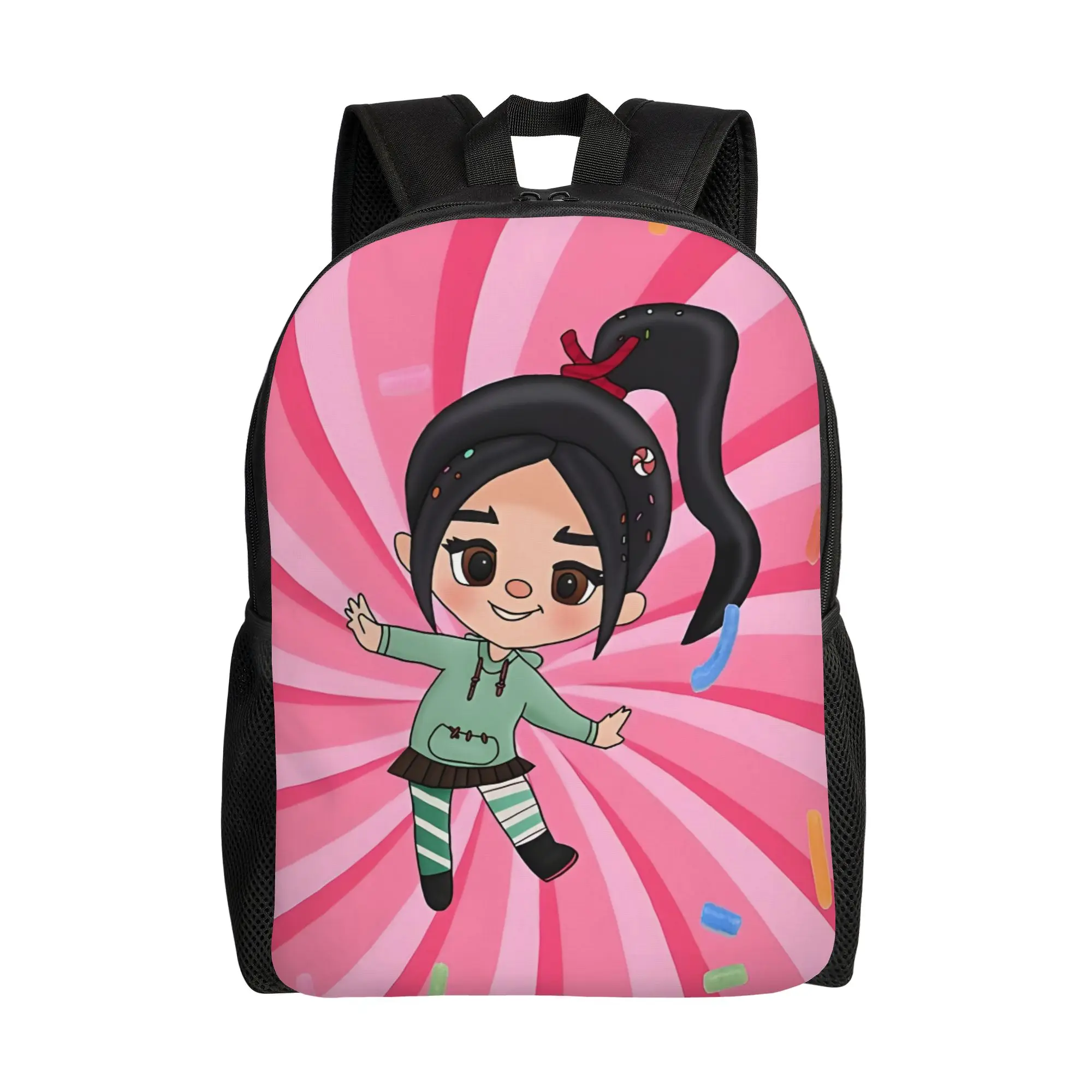 Back to school season Fashionable Cute Vanellope Knapsack Walt Cartoon Teenager Laptop Bag Backpack
Back to school season Fashionable Cute Vanellope Knapsack Walt Cartoon Teenager Laptop Bag Backpack