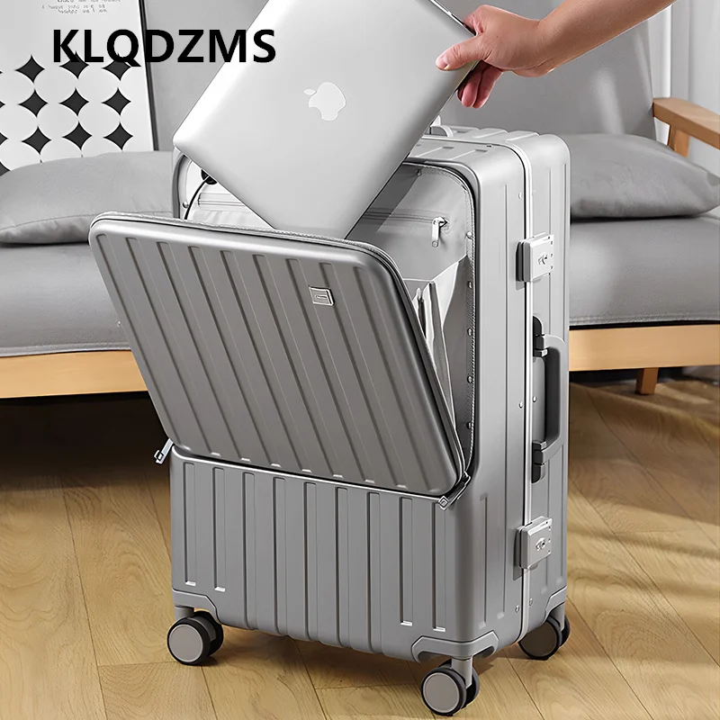 KLQDZMS 20"24Inch Travel Suitcase Front Opening Boarding Box Aluminum Frame Trolley Case Women's Multifunctional Cabin Luggage
KLQDZMS 20"24Inch Travel Suitcase Front Opening Boarding Box Aluminum Frame Trolley Case Women's Multifunctional Cabin Luggage
