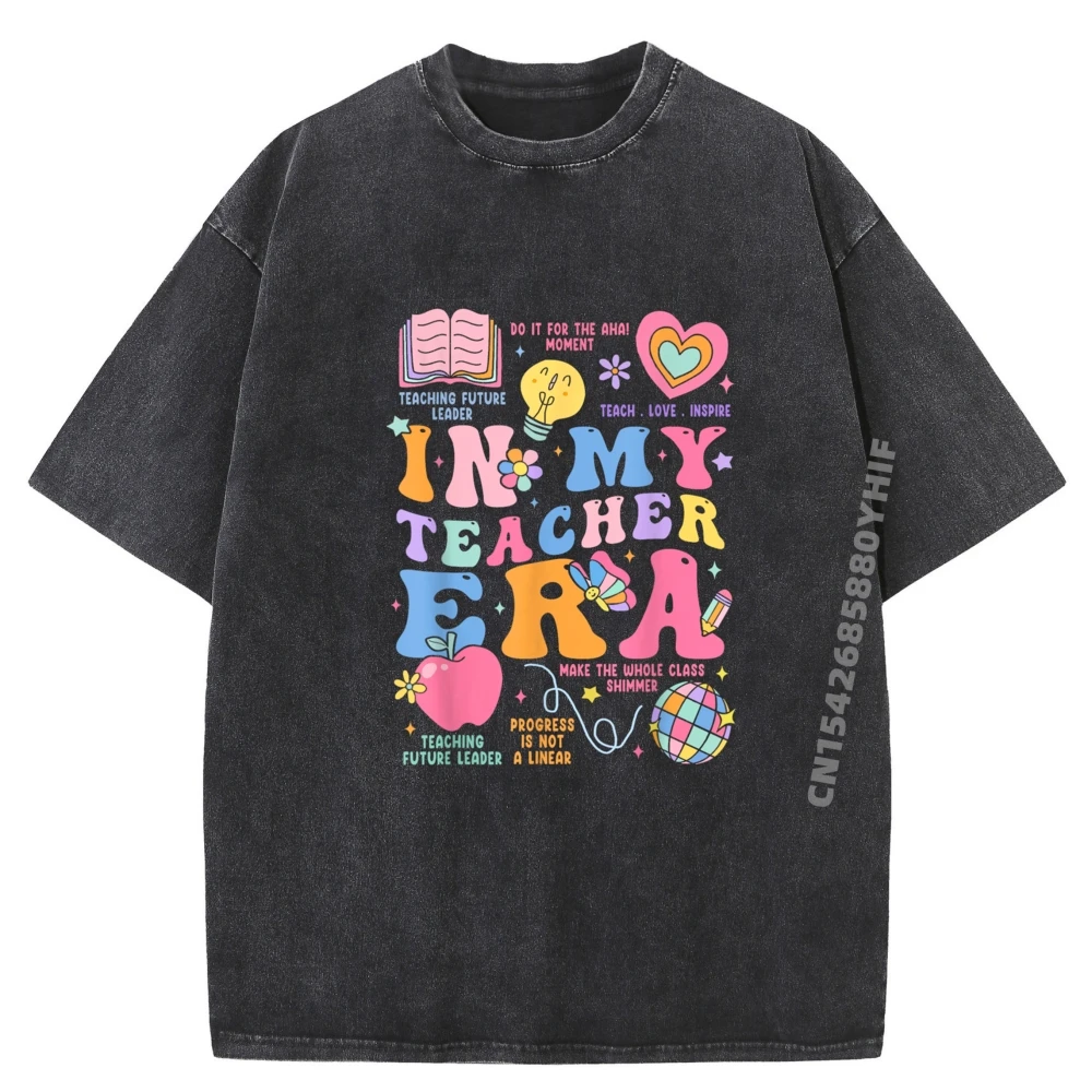 Футболки In My Teacher Era, мужские топы, футболки с милым рисунком, мужские роскошные дизайнерские дышащие потертые топы с принтом
Футболки In My Teacher Era, мужские топы, футболки с милым рисунком, мужские роскошные дизайнерские дышащие потертые топы с принтом