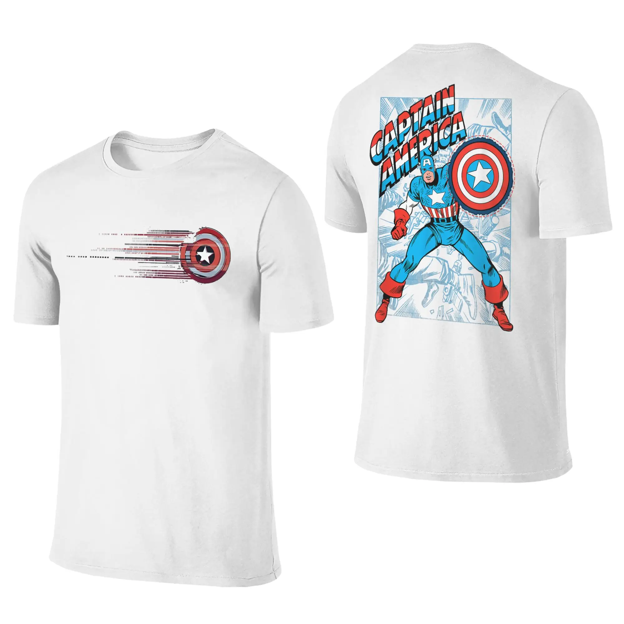 Men Women T-Shirts Captain America Book Cover Funny Pure Cotton Tee Shirt Comics Retro Classic T Shirts Tops 2-sided Original
Men Women T-Shirts Captain America Book Cover Funny Pure Cotton Tee Shirt Comics Retro Classic T Shirts Tops 2-sided Original