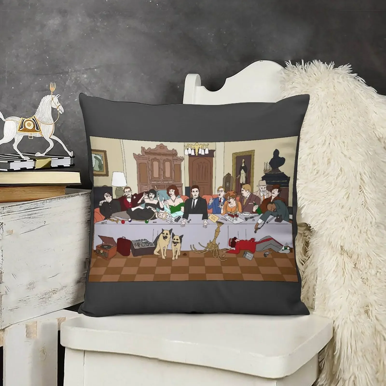 The Last Supper at Boddy Mansion Throw Pillow Pillow Cases luxury sofa pillows Sofa Cover pillow
The Last Supper at Boddy Mansion Throw Pillow Pillow Cases luxury sofa pillows Sofa Cover pillow