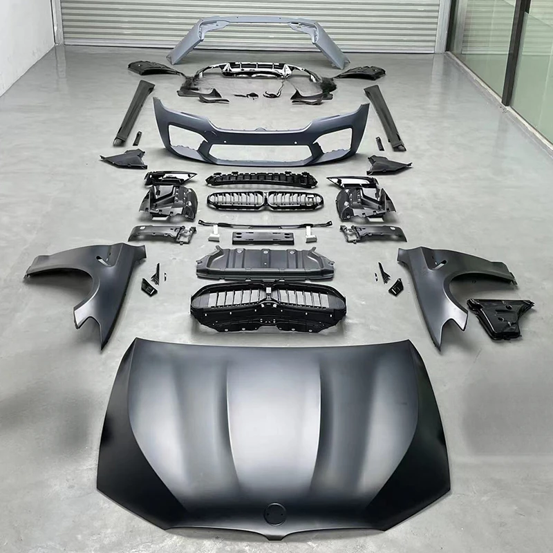 18-20 G30 Body Kits Upgraded G30 LCI M5 Style PP Material Front Bumper Rear Bumper Side Skirts Body Kit for
18-20 G30 Body Kits Upgraded G30 LCI M5 Style PP Material Front Bumper Rear Bumper Side Skirts Body Kit for