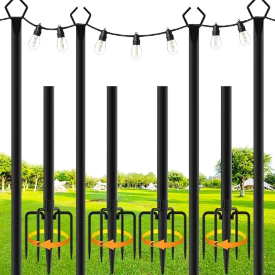 s, 10 Feet Metal Poles with Fork for Outdoor String Lights, Outdoor Light Poles with Fork, Poles/Post/Stand for Outside, Patio,
s, 10 Feet Metal Poles with Fork for Outdoor String Lights, Outdoor Light Poles with Fork, Poles/Post/Stand for Outside, Patio,