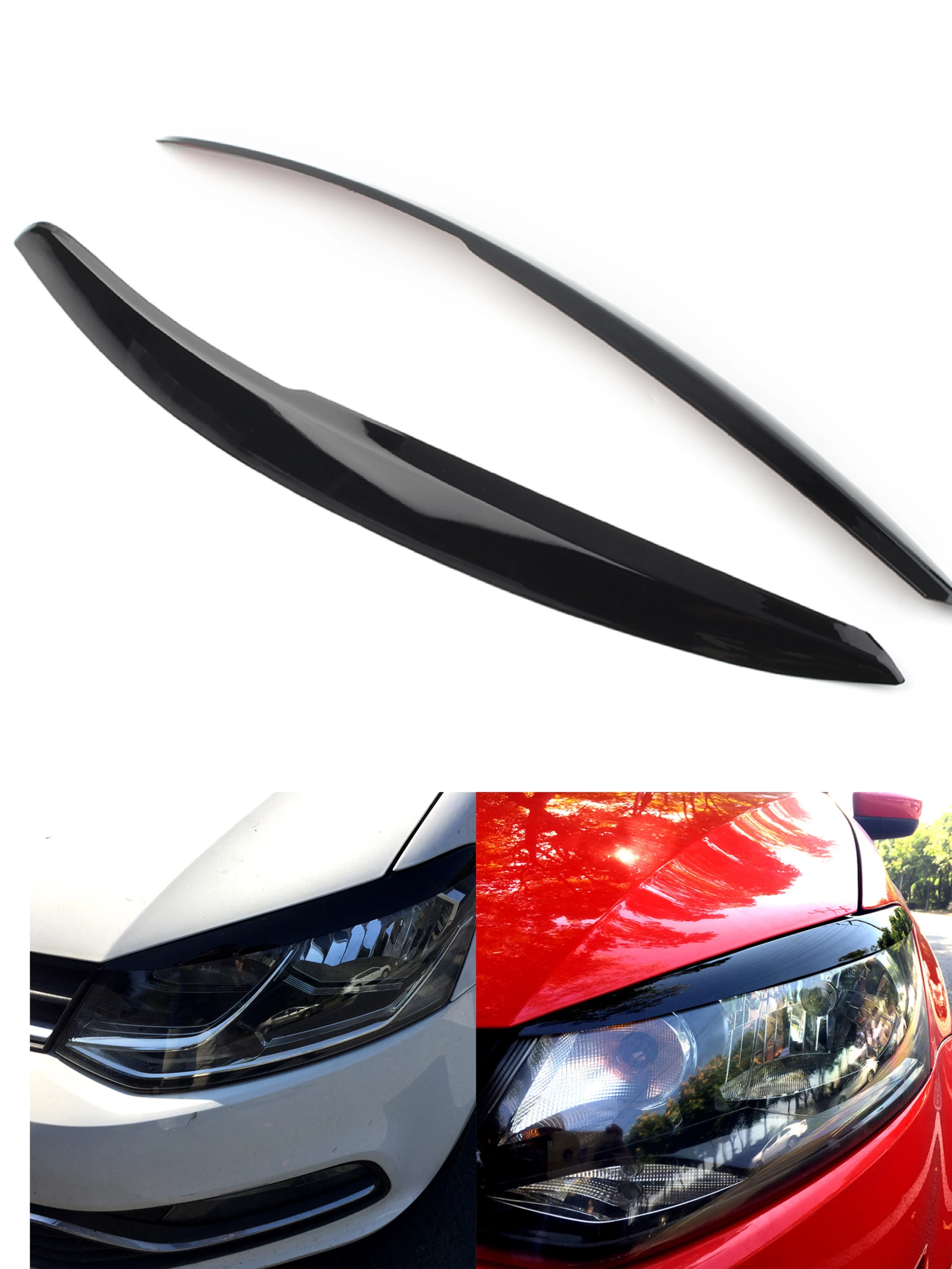 2Pcs Headlight Lamp Eyebrow Eyelid Trim Cover For VW Polo Mk5 6R 6C 2010 2011 2012 2013 2014 2015 2016 2017 Glossy Black
2Pcs Headlight Lamp Eyebrow Eyelid Trim Cover For VW Polo Mk5 6R 6C 2010 2011 2012 2013 2014 2015 2016 2017 Glossy Black