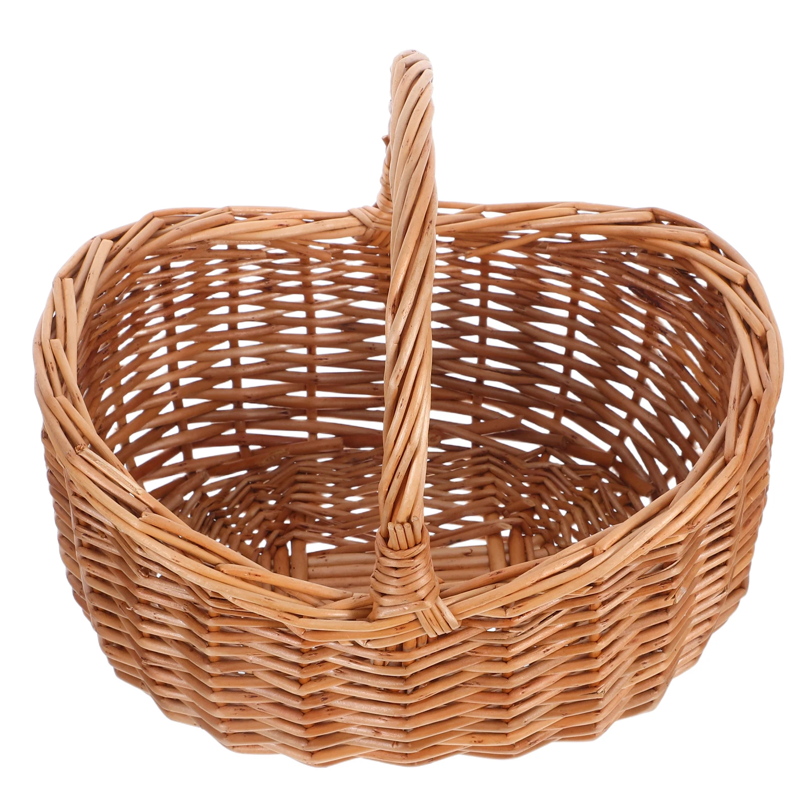 Handwoven Wicker Basket Willow Storage Organizer Vintage Style Picnic Flower Hamper Farmhouse Multi-Purpose for Wedding
Handwoven Wicker Basket Willow Storage Organizer Vintage Style Picnic Flower Hamper Farmhouse Multi-Purpose for Wedding
