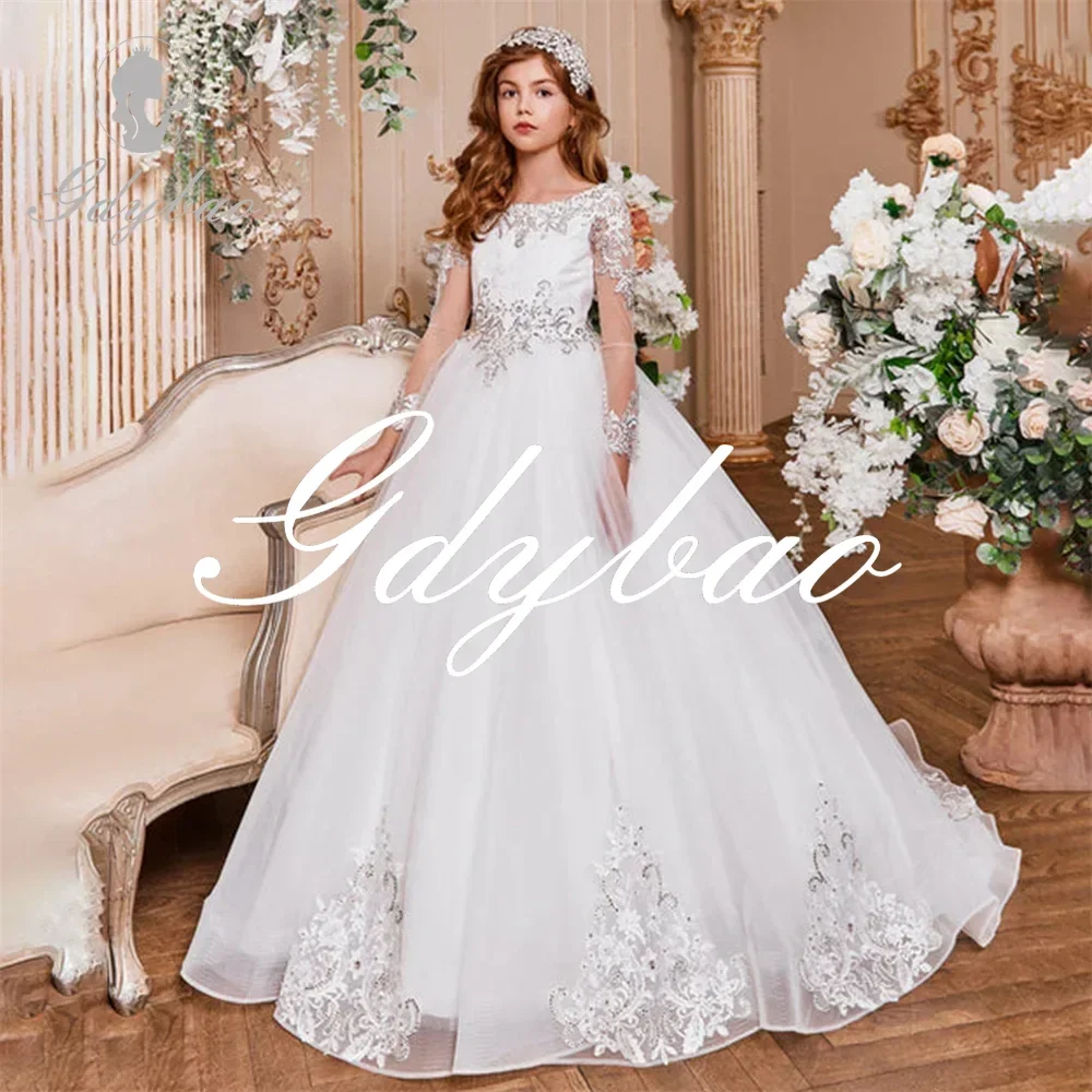 Simone Luxury Shiny Sequined Applique Long Sleeve Formal Flower Girl Dress Wedding Long Ball First Communion Dress Customized
Simone Luxury Shiny Sequined Applique Long Sleeve Formal Flower Girl Dress Wedding Long Ball First Communion Dress Customized