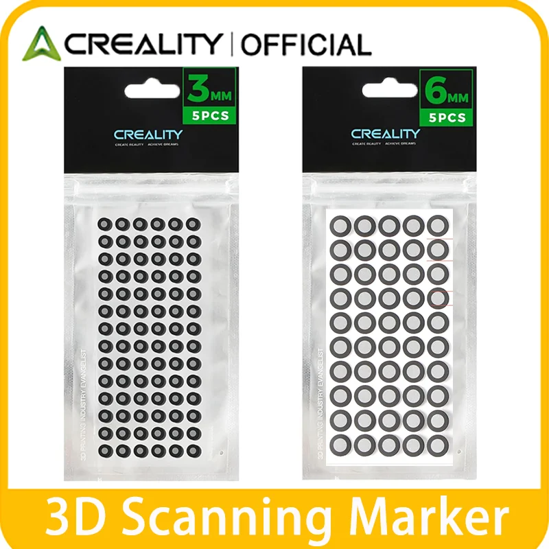 Creality 3/6mm 3D Scanning Marker for Creality CR-Scan Raptor / Otter / Ferret Pro 3D Scanner Tracking Dot 3D Scanner
Creality 3/6mm 3D Scanning Marker for Creality CR-Scan Raptor / Otter / Ferret Pro 3D Scanner Tracking Dot 3D Scanner