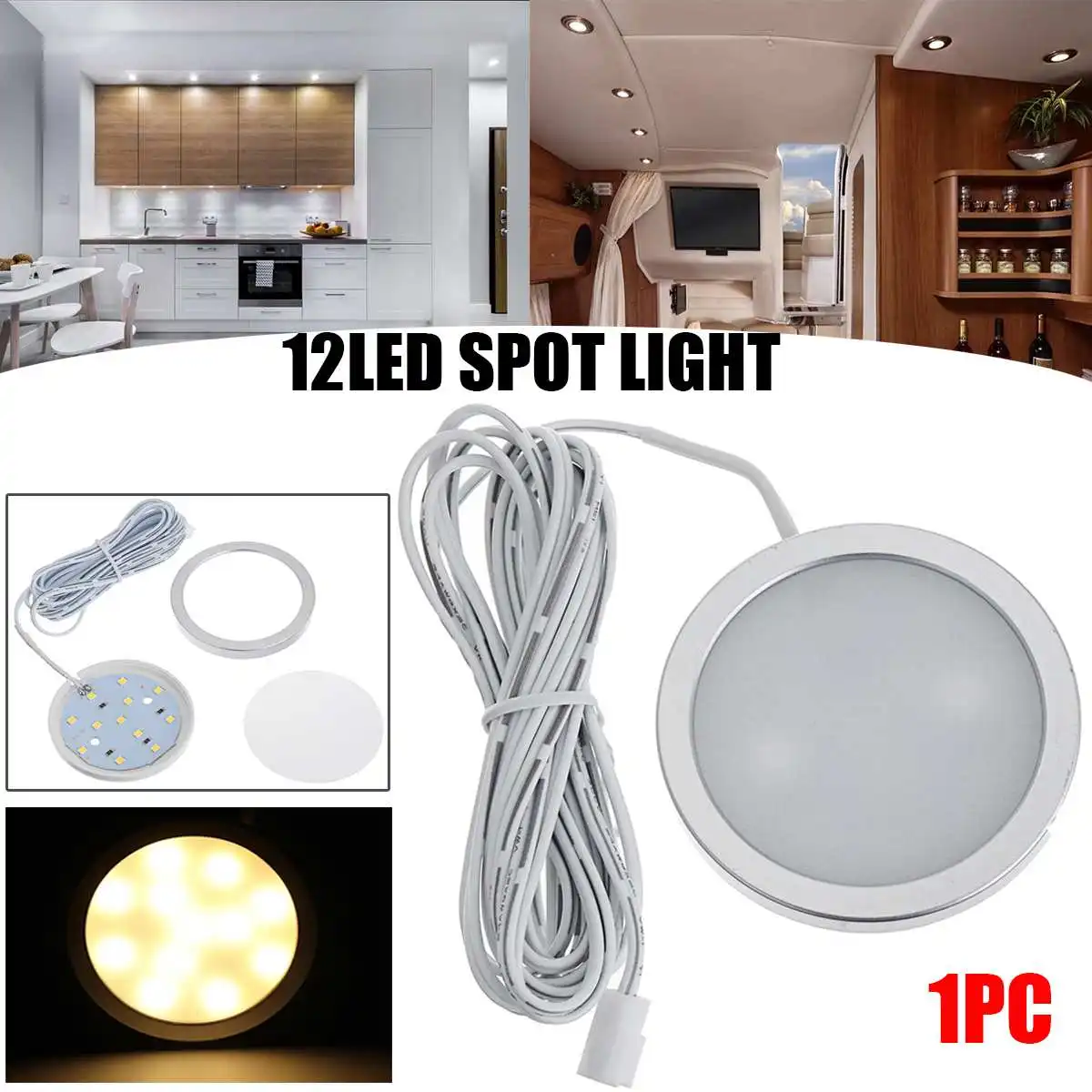 2/4/6PCS 12V LED Caravan Interior Downlights Under Cabinet Recessed Spot Light Dome Ceiling Lamp for Boat RV Camper Showcase
2/4/6PCS 12V LED Caravan Interior Downlights Under Cabinet Recessed Spot Light Dome Ceiling Lamp for Boat RV Camper Showcase