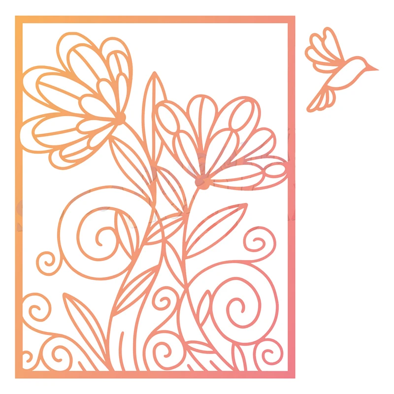 Twirling Blooms Background Metal Cutting Dies Scrapbooking for Paper Making Frame Card Craft Supplies No Stamps 
Twirling Blooms Background Metal Cutting Dies Scrapbooking for Paper Making Frame Card Craft Supplies No Stamps