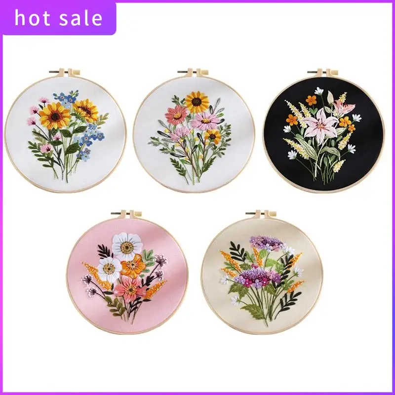 5 Sets Embroidery Set For Beginners Adults , Includes Stamped Flower Pattern, Hoop, Color Threads, Tools, Fine Workmanship
5 Sets Embroidery Set For Beginners Adults , Includes Stamped Flower Pattern, Hoop, Color Threads, Tools, Fine Workmanship