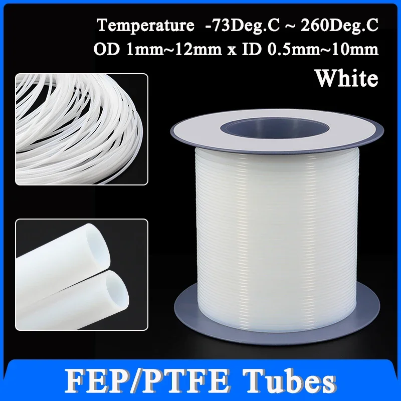 1~10m Milk White ID 0.5 1 2 2.5 3 4 5 6 7 8 10mm PTFE Tube For 3D Printer Parts Insulated Hose 600V Extruder J-head Rigid Pipe
1~10m Milk White ID 0.5 1 2 2.5 3 4 5 6 7 8 10mm PTFE Tube For 3D Printer Parts Insulated Hose 600V Extruder J-head Rigid Pipe