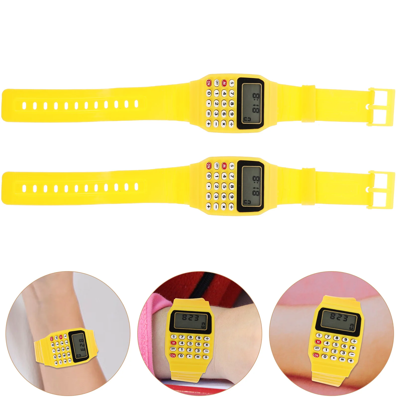2Pcs Kids Calculator Watch Portable Creative Design Calculation Wristwatch Easy to Wear Birthday Gift Black
2Pcs Kids Calculator Watch Portable Creative Design Calculation Wristwatch Easy to Wear Birthday Gift Black