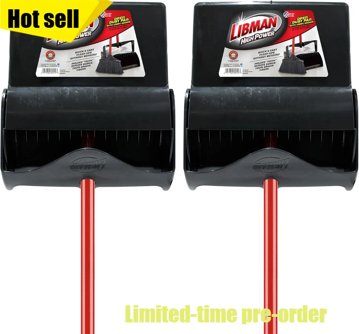 41 Inch Length 12 Inch Width Open Lid Dust Pan And Broom Set Black Red Pack Of 2
41 Inch Length 12 Inch Width Open Lid Dust Pan And Broom Set Black Red Pack Of 2