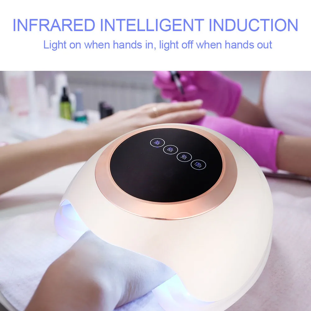 Лампа для маникюра UV/LED 88 Вт, сушилка для гель-лака с таймером, ABS-корпус
Лампа для маникюра UV/LED 88 Вт, сушилка для гель-лака с таймером, ABS-корпус
