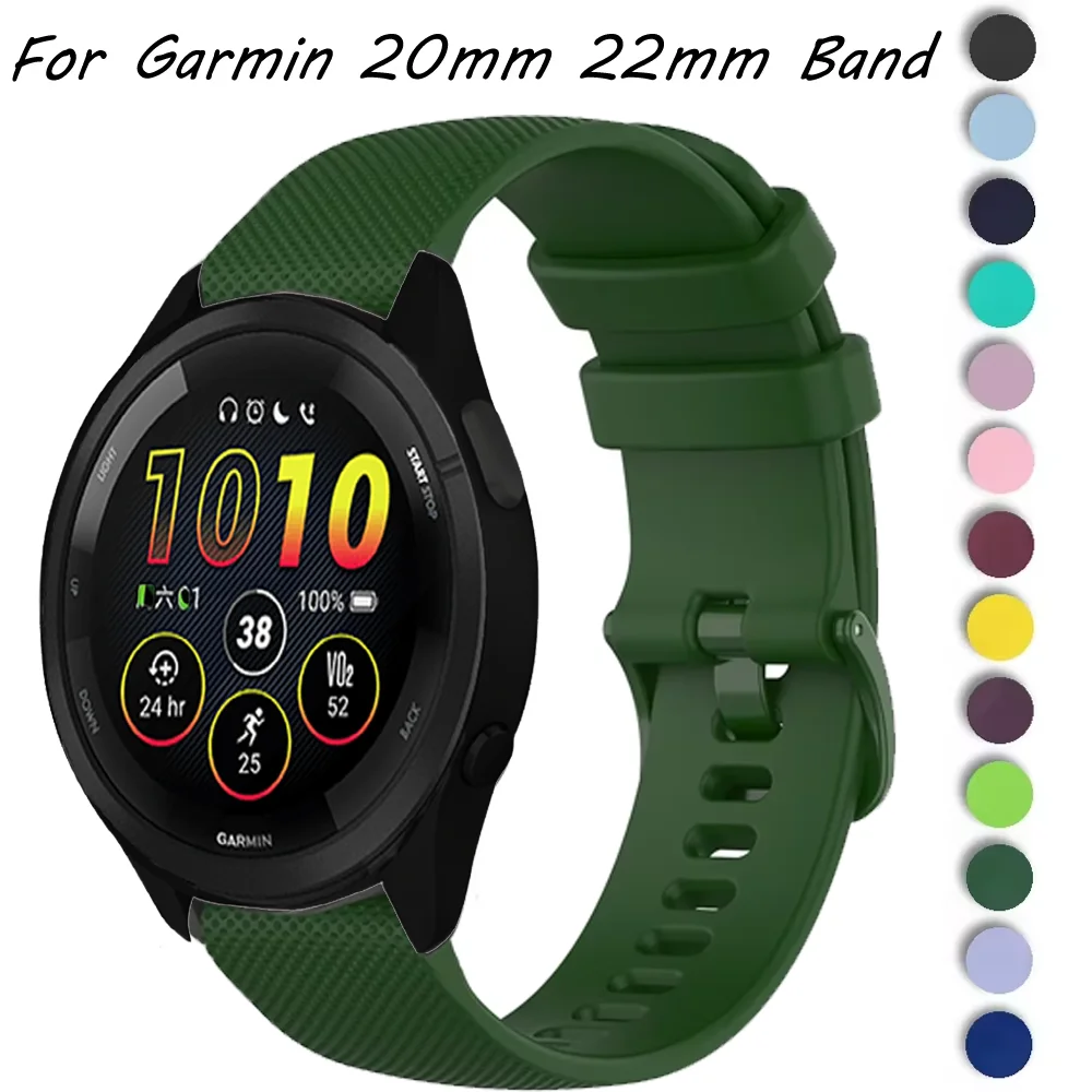 20mm 22mm Silicone Strap for Garmin Vivomove Trend Venu 3/2/Vivoactive 5 Bracelet Band Forerunner 55 165 265 965/Active 5 Correa
20mm 22mm Silicone Strap for Garmin Vivomove Trend Venu 3/2/Vivoactive 5 Bracelet Band Forerunner 55 165 265 965/Active 5 Correa