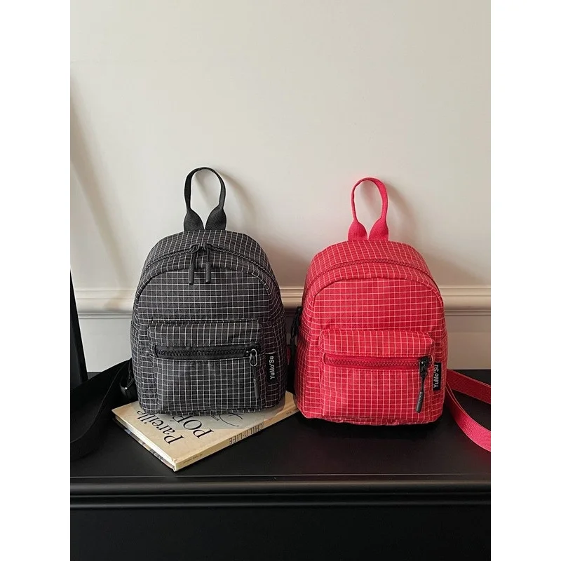 Solid Color Plaid Backpack for Women2026New casual versatile lightweight mini backpack for women
Solid Color Plaid Backpack for Women2026New casual versatile lightweight mini backpack for women