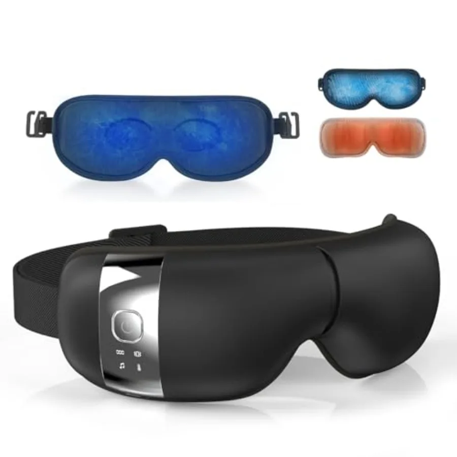 Массажер для глаз с подогревом и охлаждающей гелевой маской (черный) – снимает отеки, темные круги, усталость глаз и мигрень, складной и перезаряжаемый.
Массажер для глаз с подогревом и охлаждающей гелевой маской (черный) – снимает отеки, темные круги, усталость глаз и мигрень, складной и перезаряжаемый.