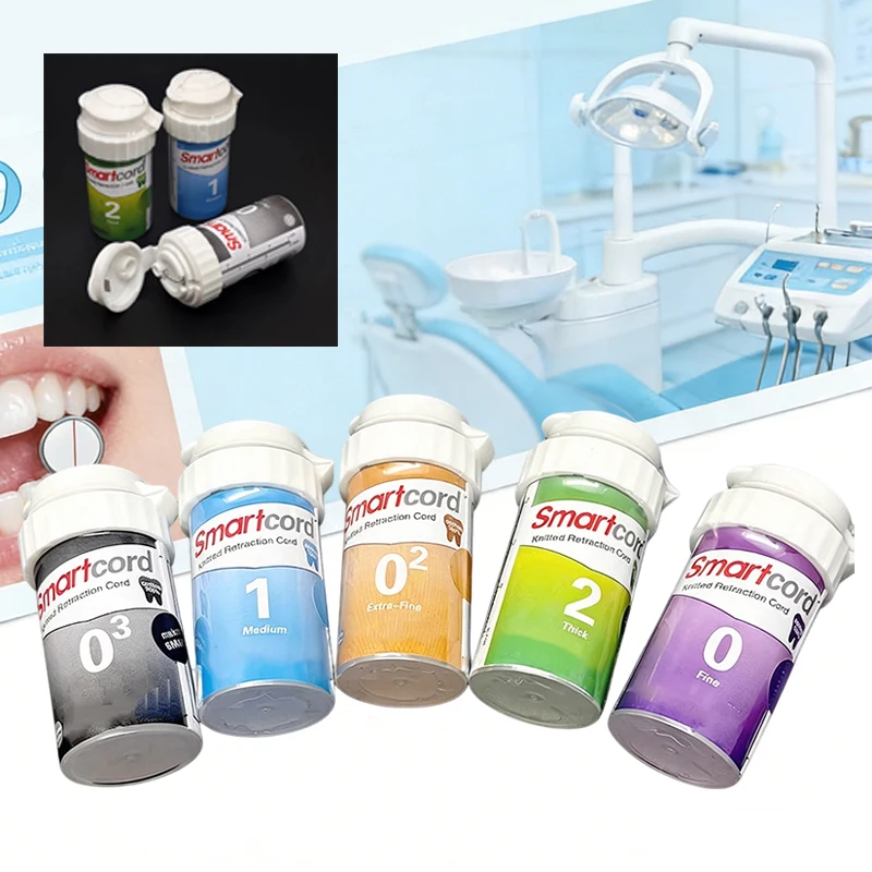 Dental Retraction Cord 5 Sizes 000 00 0 1 2 Disposable Gingival Knitted Cotton Thread Dental Floss for Crown Prep Dentist
Dental Retraction Cord 5 Sizes 000 00 0 1 2 Disposable Gingival Knitted Cotton Thread Dental Floss for Crown Prep Dentist