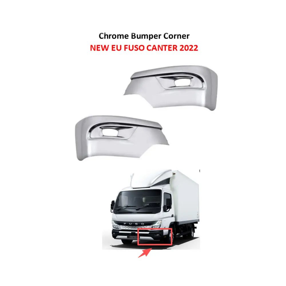 FDONG 1 Set 2 Pcs Chrome Bumper Corner Narrow Body for NEW EU FUSO CANTER 2022
FDONG 1 Set 2 Pcs Chrome Bumper Corner Narrow Body for NEW EU FUSO CANTER 2022
