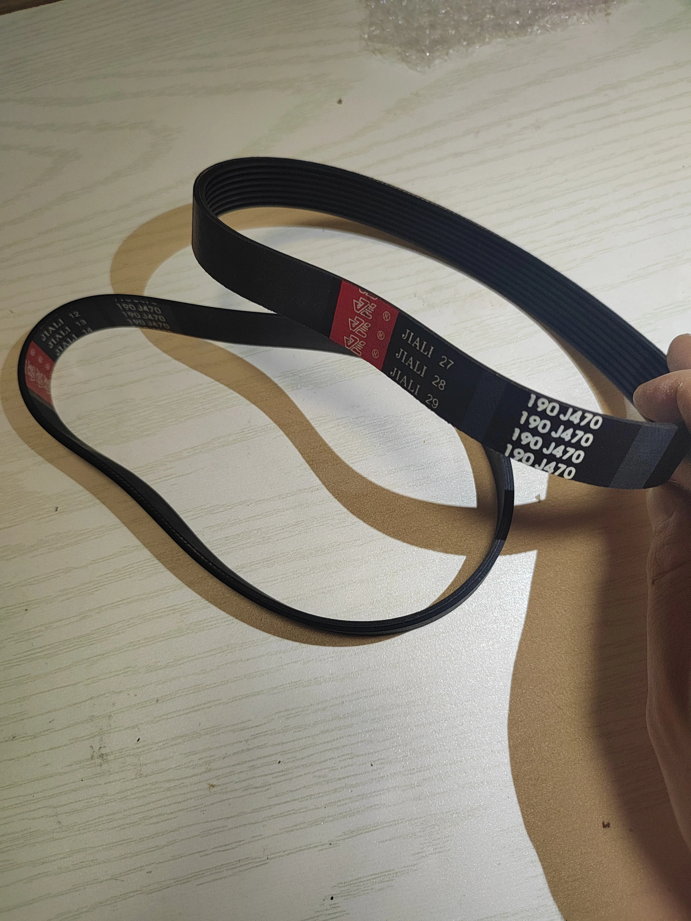2pcs Rubber multi-groove belt 190J470 for treadmill and lawn mower 5ribs PJ Peak Matrix: 2.34MM
2pcs Rubber multi-groove belt 190J470 for treadmill and lawn mower 5ribs PJ Peak Matrix: 2.34MM