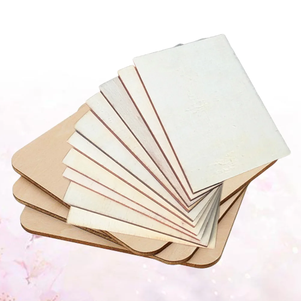 24 Pcs DIY Accessories Rectangular Wood Slices Wooden Ornaments Bamboo Handicraft
24 Pcs DIY Accessories Rectangular Wood Slices Wooden Ornaments Bamboo Handicraft