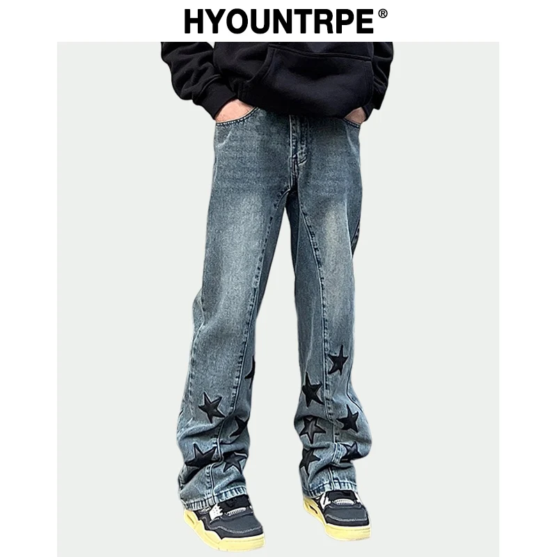 Mens High Street Stars Embroidery Denim Jean Pants Casual Loose Straight Jeans Hip Hop Y2k Unisex Pants Streetwear Joggers
Mens High Street Stars Embroidery Denim Jean Pants Casual Loose Straight Jeans Hip Hop Y2k Unisex Pants Streetwear Joggers