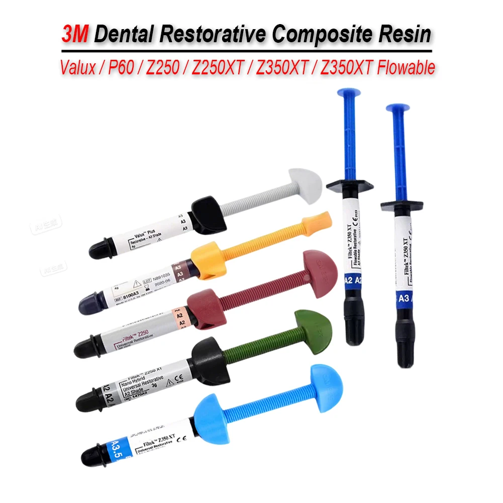 Light Curing Valux Plus Composite Resin All Models Universal Nano Hybird Z250XT P60 Z250 Dental Tooth Restorative A1/A2/A3/A3.5
Light Curing Valux Plus Composite Resin All Models Universal Nano Hybird Z250XT P60 Z250 Dental Tooth Restorative A1/A2/A3/A3.5