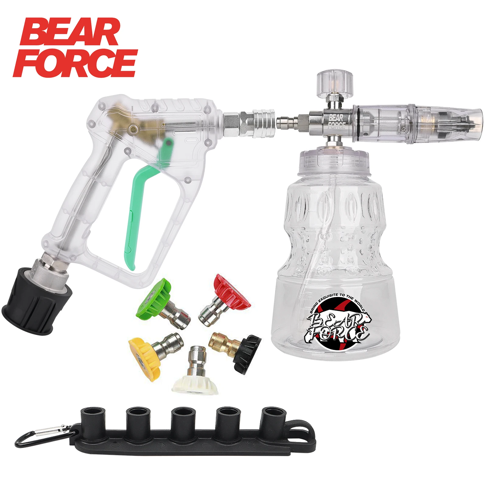 BEAR FORCE Pressure Washer Water Gun for Car Cleaning Hose Connector For Karcher Nilfisk Parkside Bosch Quick Connector Nozzles
BEAR FORCE Pressure Washer Water Gun for Car Cleaning Hose Connector For Karcher Nilfisk Parkside Bosch Quick Connector Nozzles
