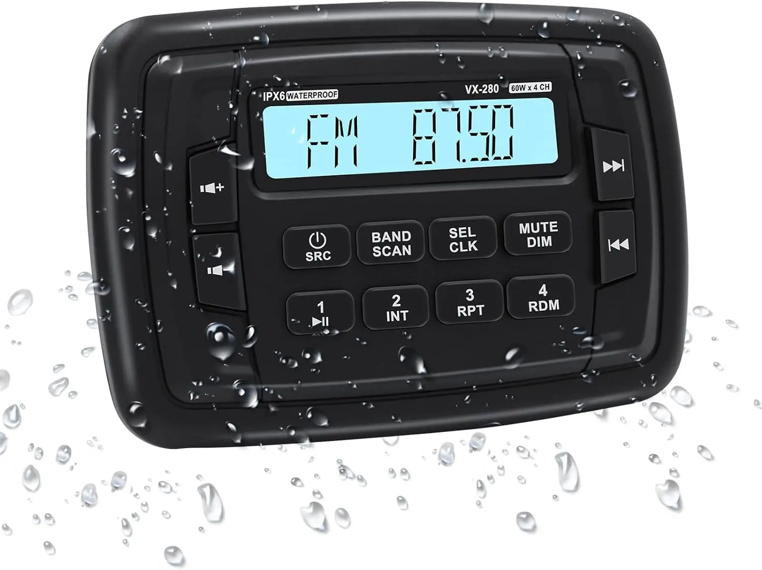 Waterproof Bluetooth Marine Stereo Digital Media Audio Receiver with MP3 Player Radio AM FM USB For ATV Car Boat Motorcycle
Waterproof Bluetooth Marine Stereo Digital Media Audio Receiver with MP3 Player Radio AM FM USB For ATV Car Boat Motorcycle