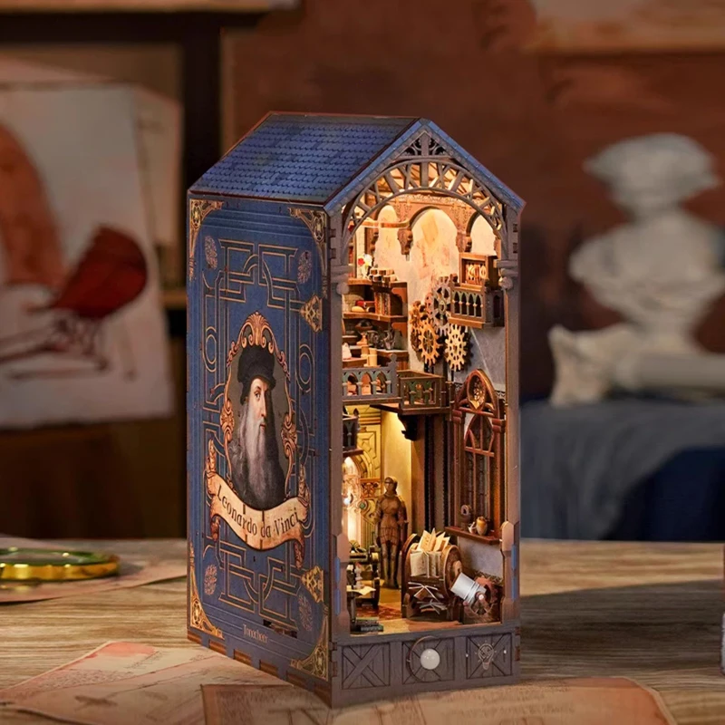DaVinci Smart Book Nook DIY 3D головоломка деревянная модель комплект с датчиком света креативный подарок на день рождения для взрослых и детей
DaVinci Smart Book Nook DIY 3D головоломка деревянная модель комплект с датчиком света креативный подарок на день рождения для взрослых и детей