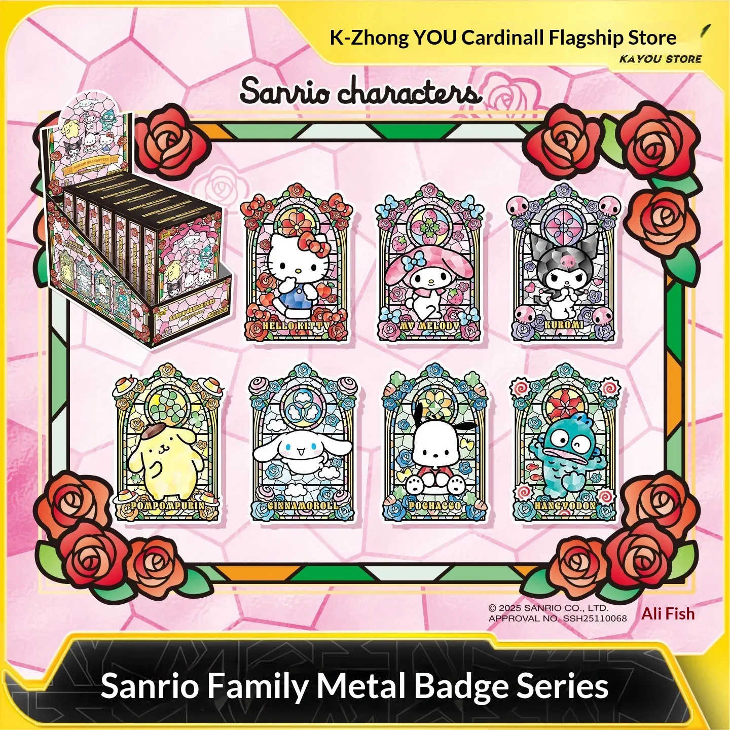 Металлический магнитный значок с персонажами Kayou Sanrio, слепая коробка-сюрприз, 7 стилей, официальный оригинальный коллекционный товар, подарок
Металлический магнитный значок с персонажами Kayou Sanrio, слепая коробка-сюрприз, 7 стилей, официальный оригинальный коллекционный товар, подарок