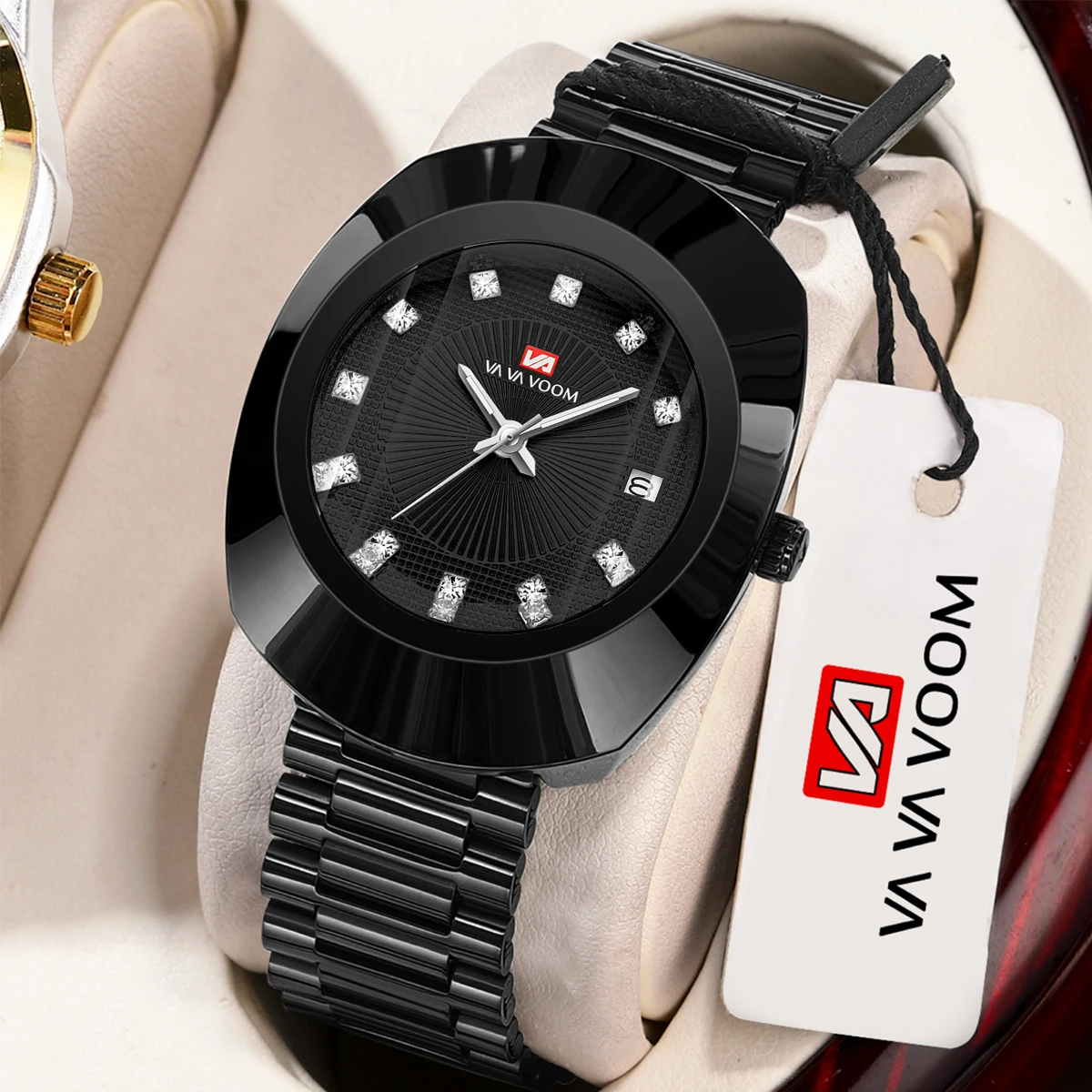 Reloj Деловые мужские часы со стразами, лучший бренд из нержавеющей стали, овальный циферблат, роскошные ветровые серебряные, черные наручные часы с календарем для мужчин
Reloj Деловые мужские часы со стразами, лучший бренд из нержавеющей стали, овальный циферблат, роскошные ветровые серебряные, черные наручные часы с календарем для мужчин