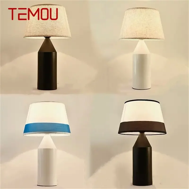 TEMOU Modern Table Lamp Romantic Simple LED Fabric Desk Light for Home Living Bedroom Bedside
TEMOU Modern Table Lamp Romantic Simple LED Fabric Desk Light for Home Living Bedroom Bedside