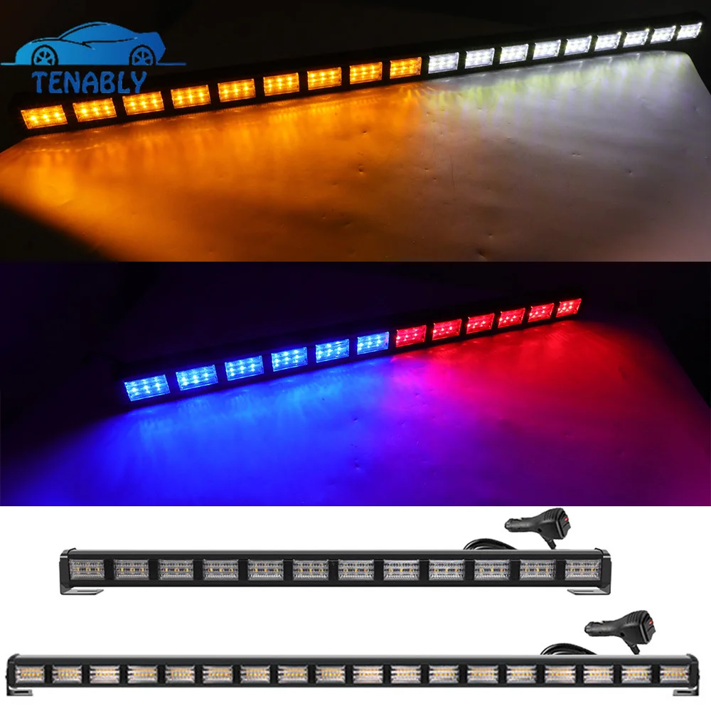 34/23Inch 12-24V LED Strobe Lights Bar Roof Police Car Lights Emergency Flashing Lamp Bar Traffic Safty Beacon Auto Stroboscopes
34/23Inch 12-24V LED Strobe Lights Bar Roof Police Car Lights Emergency Flashing Lamp Bar Traffic Safty Beacon Auto Stroboscopes
