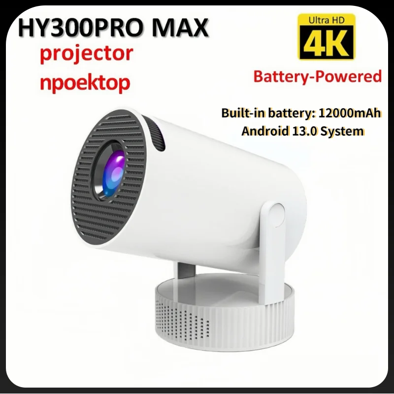 2026 New HY300 Pro Max portable bedroom Video Smart Projector 4K HD home theater projectors beamer with bluetooth wifi6
2026 New HY300 Pro Max portable bedroom Video Smart Projector 4K HD home theater projectors beamer with bluetooth wifi6