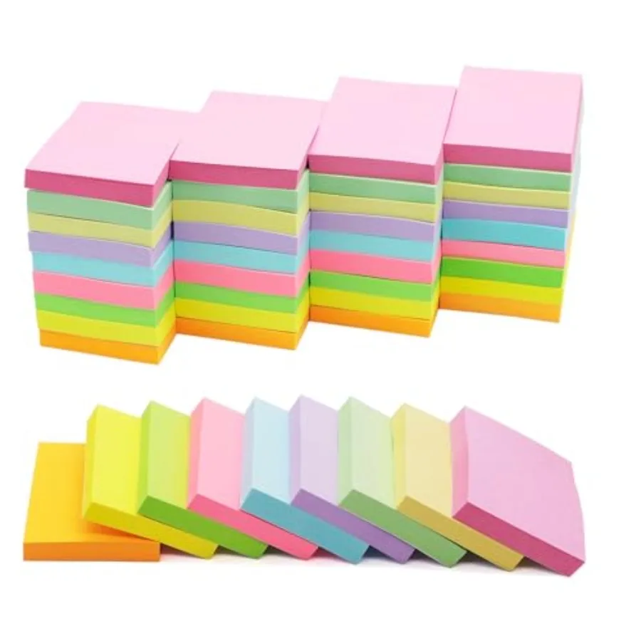 36 Pack Sticky Notes 1.5x2 in Post, 2160 Sheets Post Small Self Sticky Notes Pad Its, 9 Pastel Color Mini Sticky Notes for Offi
36 Pack Sticky Notes 1.5x2 in Post, 2160 Sheets Post Small Self Sticky Notes Pad Its, 9 Pastel Color Mini Sticky Notes for Offi