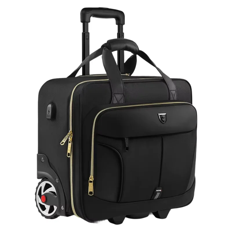 Women's 18" Oxford Business Trolley Case Carry-On Luggage with Wheels, Waterproof Flight Approved Pilot Suitcase for Business
Women's 18" Oxford Business Trolley Case Carry-On Luggage with Wheels, Waterproof Flight Approved Pilot Suitcase for Business
